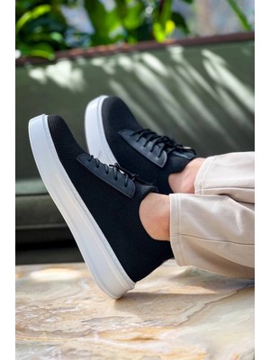 BR-116 Benorra Siyah Triko Bağcıklı  Günlük Erkek Ayakkabı