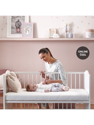 Yataş Mini Cottony Doğal İçerikli Yıkanabilir Kılıflı Sünger Bebek Yatağı