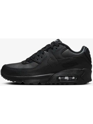 Nike Air Max 90 Unisex Leather Sneaker Hakiki Deri Günlük Spor Ayakkabı Siyah