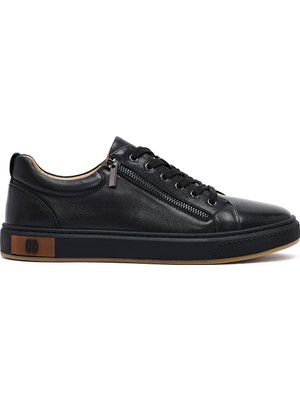 Derimod Erkek Siyah Bağcıklı Deri Sneaker 25WFD697118