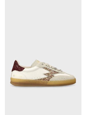 Moaconcept Deri ve Süet Karışımlı Sim Detaylı Sneaker Ayakkabı Bayan Ayakkabı MG703CO