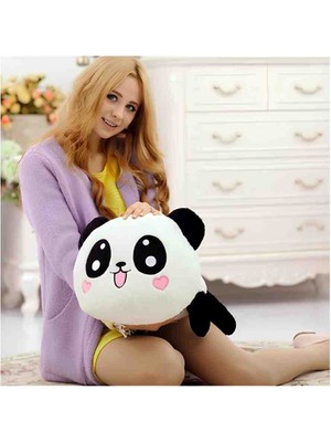 Pofuduk Panda Yastık Yumoş Peluş Ayıcık Sarılmalık Uyku Arkadaşı Dekoratif Hediyelik Eğlenceli Sūrpriz Tatlı Şirin Pandacık