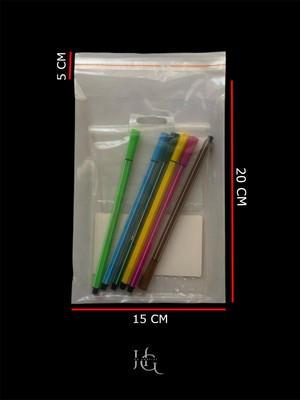 Hg Ambalaj 100 Adet 15X25 cm Bantlı Yapışkanlı Şeffaf Opp Jelatin Poşet ( 15X20+5)