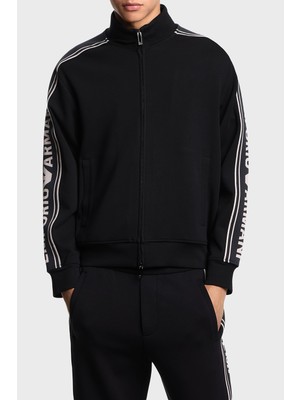 Emporio Armani Logolu Pamuklu Regular Fit Dik Yaka Sweat Erkek Sweat EM002913 AF10013 UC001