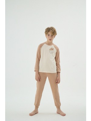 8903 Erkek Ç. Baskılı Pijama Takım