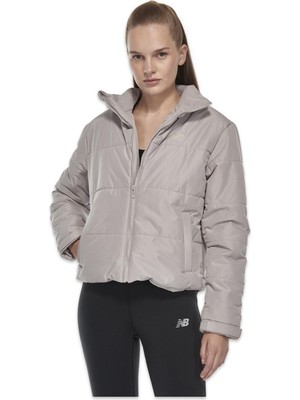 New Balance WNJ3427 Nb Lifestyle Women Jacket Mont Gri Kadın Mont