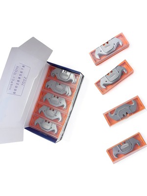 Kanca/çengel Bıçak Yedek Uç – 1000’LI Orijinal Lutz, Solingen, 65 Mikron