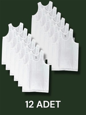 Askılı Erkek Atlet Pamuklu 12'li Paket