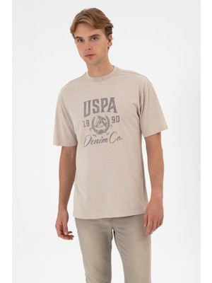 U.S. Polo Assn. Erkek Comfort Fit Bisiklet Yaka Taş Tişört 50300228-VR049