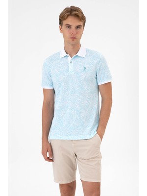 U.s. Polo Assn. Erkek Aqua Tişört 50299663-VR007