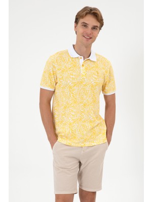U.s. Polo Assn. Erkek Koyu Sarı Tişört 50299663-VR094