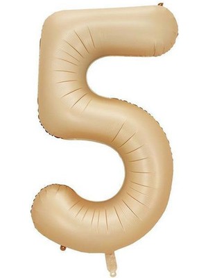 Benim Marifetlerim 5 Rakamı Karamel Folyo Balon 34 Inch 86 cm