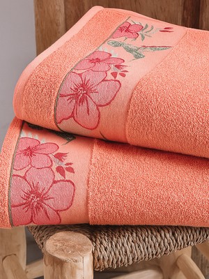 Aloha %100 Pamuk Banyo Havlusu Seti - 1 Banyo ,1 El&yüz Premium Havlu Seti