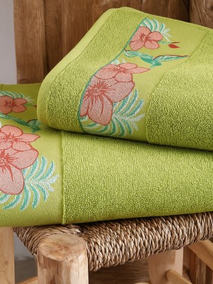 Aloha %100 Pamuk Banyo Havlusu Seti - 1 Banyo ,1 El&yüz Premium Havlu Seti