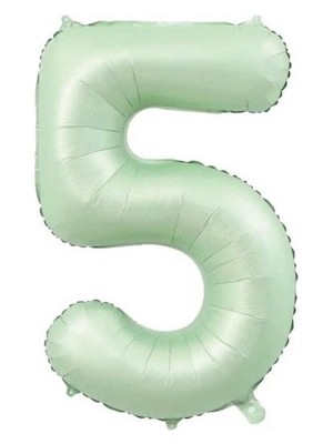 Benim Marifetlerim 5 Rakamı Su Yeşili Folyo Balon 40 Inch 90 cm