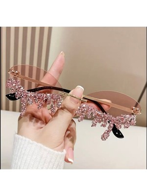 Didosh Party House Didosh Pembe Taşlı Party Gözlüğü Eğlenceli Tasarım ile Parti Aksesuarı