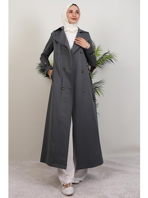 Terra Trençkot Koyu Gri