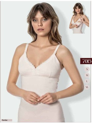 Iç Giyim Godewo Dantelli Pamuklu Emzirme Atleti