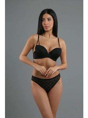 Iç Giyim Newbra Destekli Sütyen Slip Külot Ipli B Cup Takım