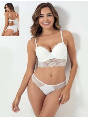 Iç Giyim Godewo Micro Dantelli Balenli Destekli&desteksiz Takım