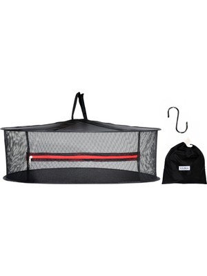 1 Katlı Fermuarlı Meyve Sebze Bitki Kurutma Filesi | Katlanabilir Meyve Sebze Bitki Doğal Kurutma Sepeti