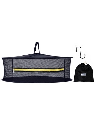 1 Katlı Fermuarlı Meyve Sebze Bitki Kurutma Filesi | Katlanabilir Meyve Sebze Bitki Doğal Kurutma Sepeti