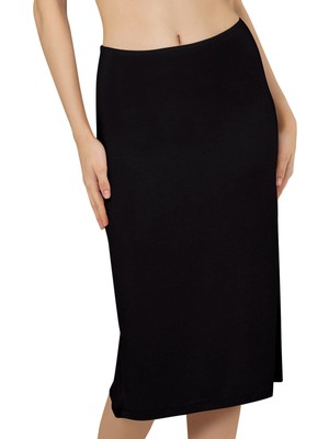 Kadın Viskon Diz Altı Uzun Astar Jüpon Kombinezon