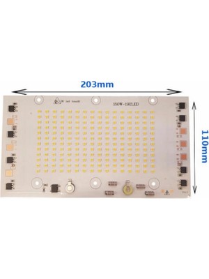 220 Volt 150 Watt Beyaz Hazır Projektör Pcb Ledi Smd 2835 Ledli Projektör Kartı