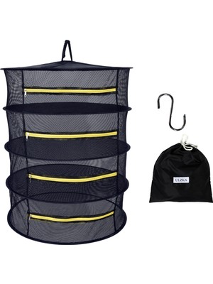 4 Katlı Fermuarlı Meyve Sebze Bitki Kurutma Filesi | Katlanabilir Meyve Sebze Bitki Doğal Kurutma Sepeti