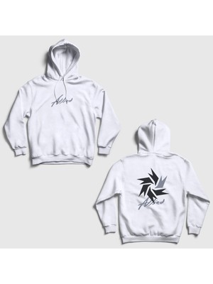 Presmono Unisex Beyaz Allied Daniel Park Lookism Sırt Baskılı Kapüşonlu Sweatshirt