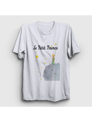 Presmono Unisex Beyaz Cover Le Petit Prince Küçük Prens T-Shirt