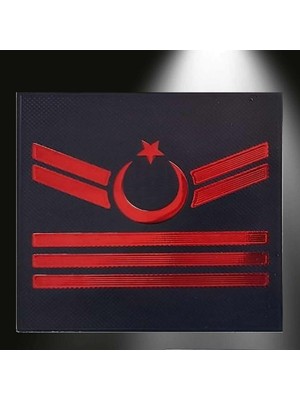 Çukurova Ütü Jandarma Asayiş Yelek İçin Uzman Çavuş 3 Kademeli 3D Mini Rütbe, 2025 Yeni Tip, Cırtlı