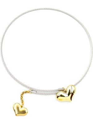 Kalp Tasma Kolye - Gümüş