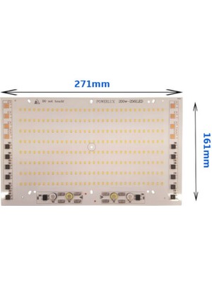 220 Volt 200 Watt Beyaz Hazır Projektör Pcb Ledi Smd 2835 Ledli Projektör Kartı