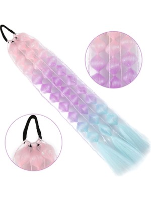 Balon Örgülü Simli Lastikli At Kuyruğu - ACM25