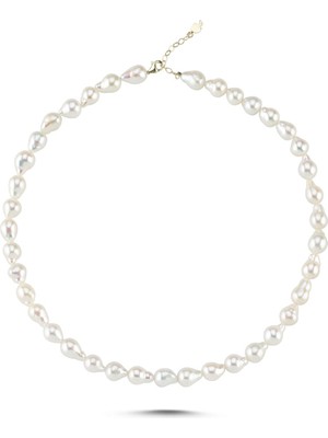 Sıralı Damla Doğal Inci Kolye