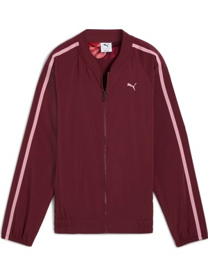 Puma Kadınlar için Floral Rıbbon Ceket Düz Dokuma Tam Fermuarlı ve dryCELL Teknolojisi ile Konfor