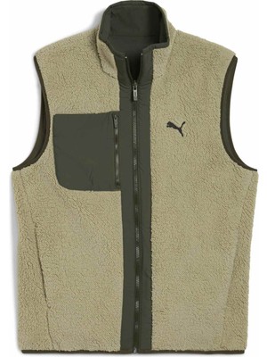 Puma Erkek Çift Taraflı Sherpa Yelek Nefes Alabilen Polar Kumaş ile Açık Hava Kullanımı için Tasarlandı