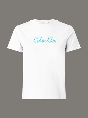 Calvın Kleın Kadın  Beyaz T-Shirt LV047C854G Yaa
