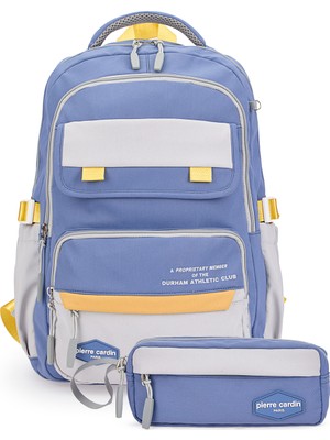 Pierre Cardin 185-1000 Okul Çantası Kalemlikli Suya Dayanıklı Çok Bölmeli