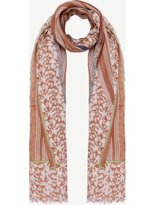 Tensel Karışımlı ve Çizgili Şal