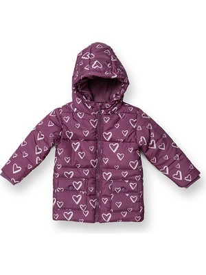 Hellobaby Kız Bebek Mont Fermuarlı Uzun Kol