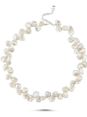 Taş Barok Doğal Inci Kolye