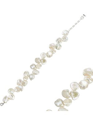 Taş Barok Doğal Inci Bileklik