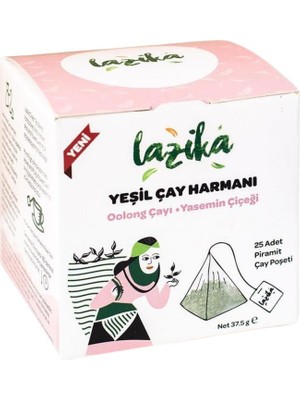 Lazika Yeşil Çay Harmanı Oolong Yasemin 25 Piramit Poşet