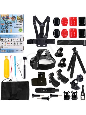 Trendfone Aksiyon Kamera Başlangıç Aksesuar Seti Gopro Hero 9-10-11-12-13 Uyumlu Çeşitli Özellikler