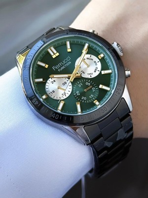 Erkek Fonksiyonları Aktif Metal Kordon Kol Saati