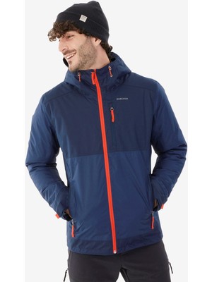 Decathlon Quechua Erkek Outdoor Mavi Su Geçirmez Kar Montu -10 °C Özellikli XL Dokuma Kumaş NH500
