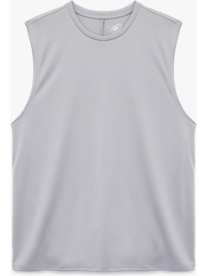 Rahat Kalıp Kolsuz Basic Bisiklet Yaka Spor Atleti