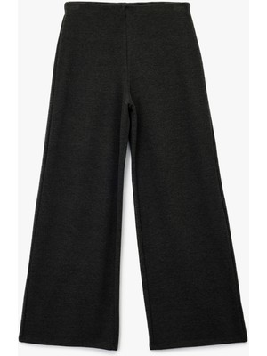 Modal Kumaş Düz Geniş Paça Kumaş Pantolon